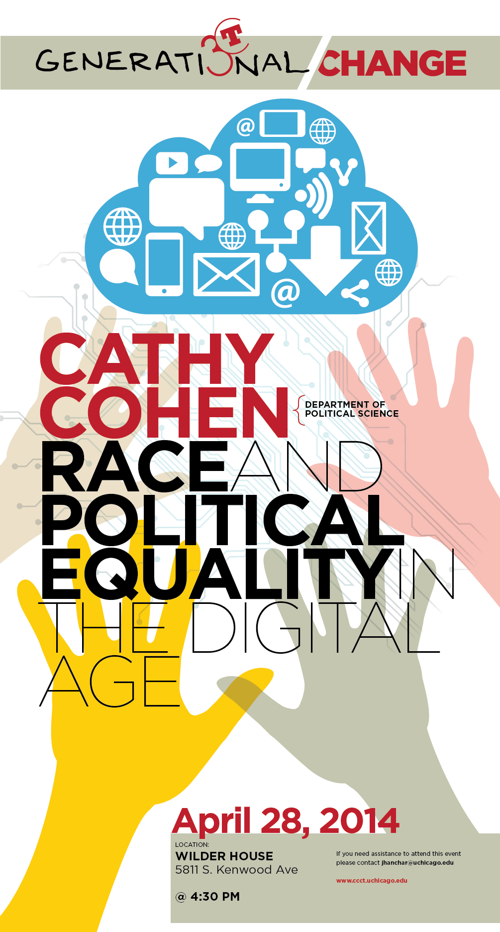 Cathy Cohen Race and Political Equality in the Digital Age event poster