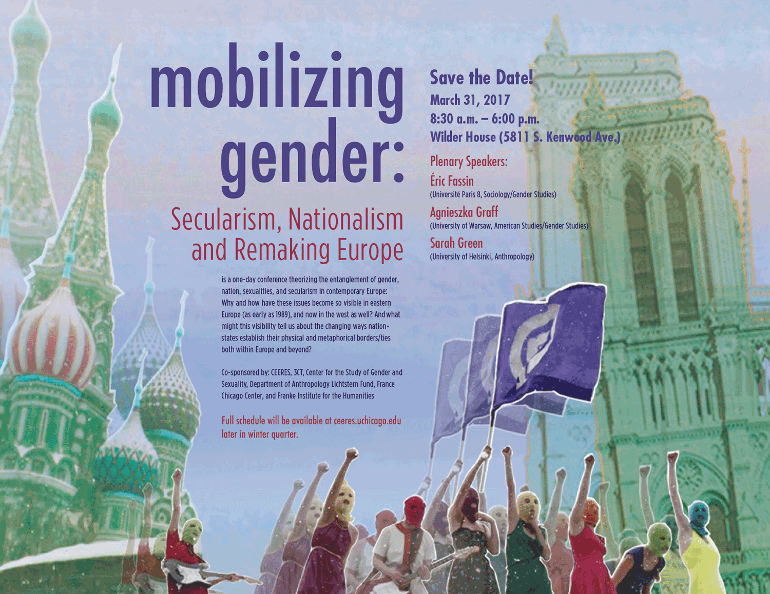 poster for Mobilizing Gender event