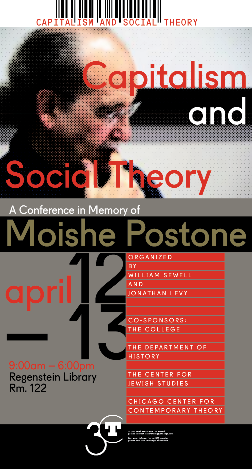 2019 Capitalism and Social Theory Conference in Memory of Moishe Postone poster