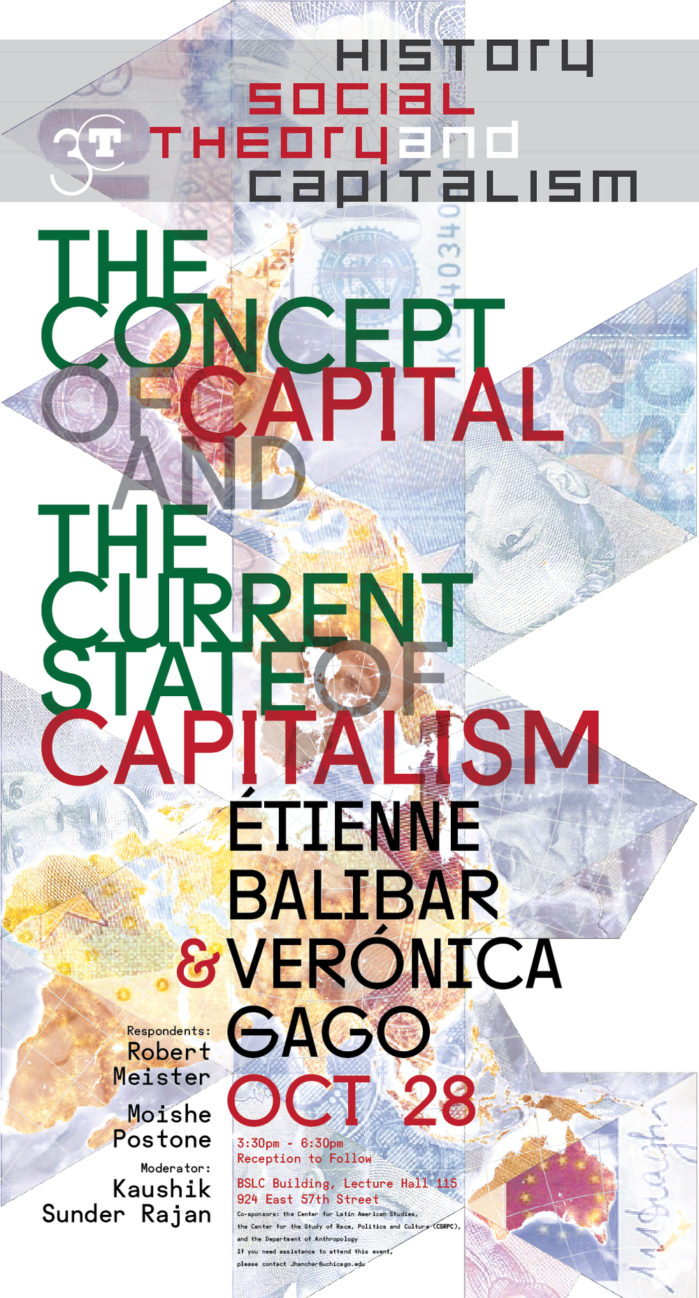 Poster for The Concept of Capital and the Current State of Capitalism Balibar and Gago event