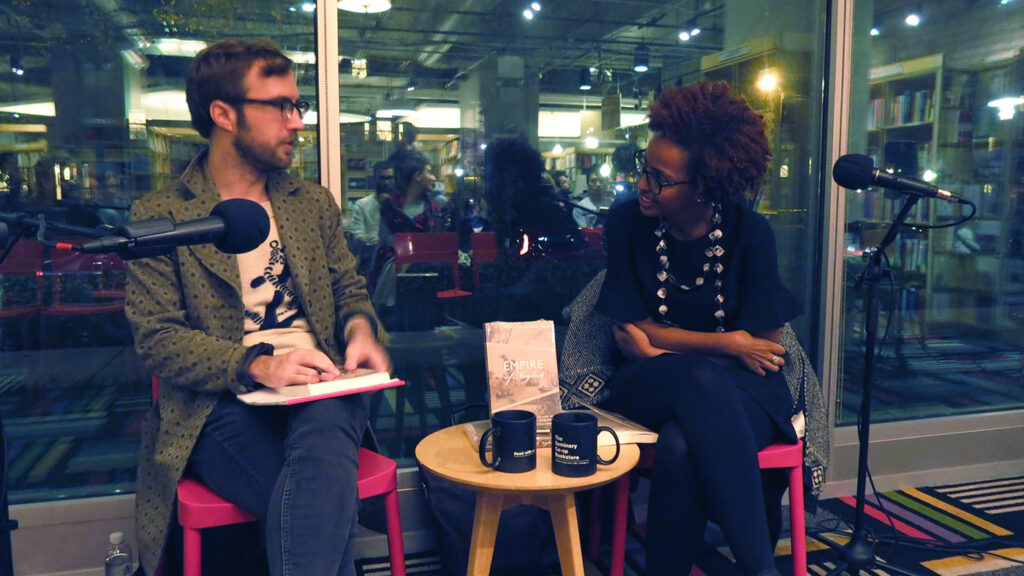 Christopher Taylor and Adom Getachew in conversation at the Seminary Co-op Bookstore