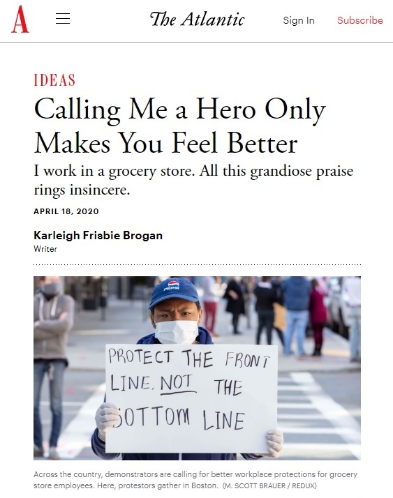 ESSAY: Karleigh Frisbie Brogan, “Calling Me a Hero Only Makes You Feel Better”