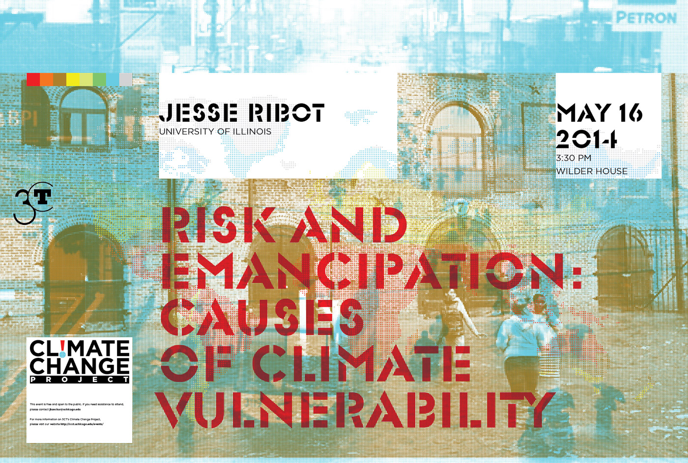 Poster for Jesse Ribot Climate Change event