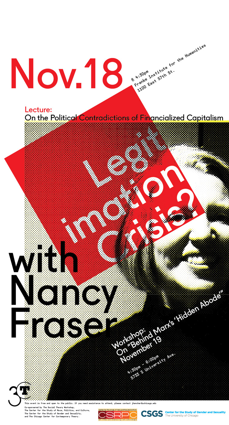 Poster for Nancy Fraser workshop on Legitimation Crisis