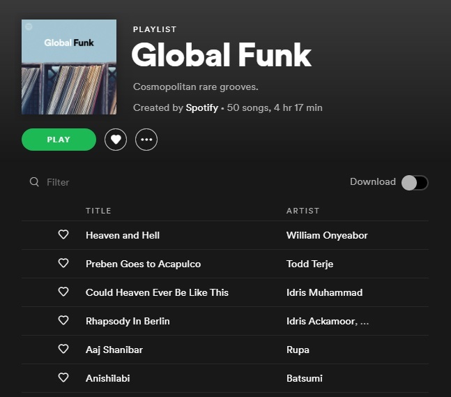 MUSIC: Global Funk Playlist