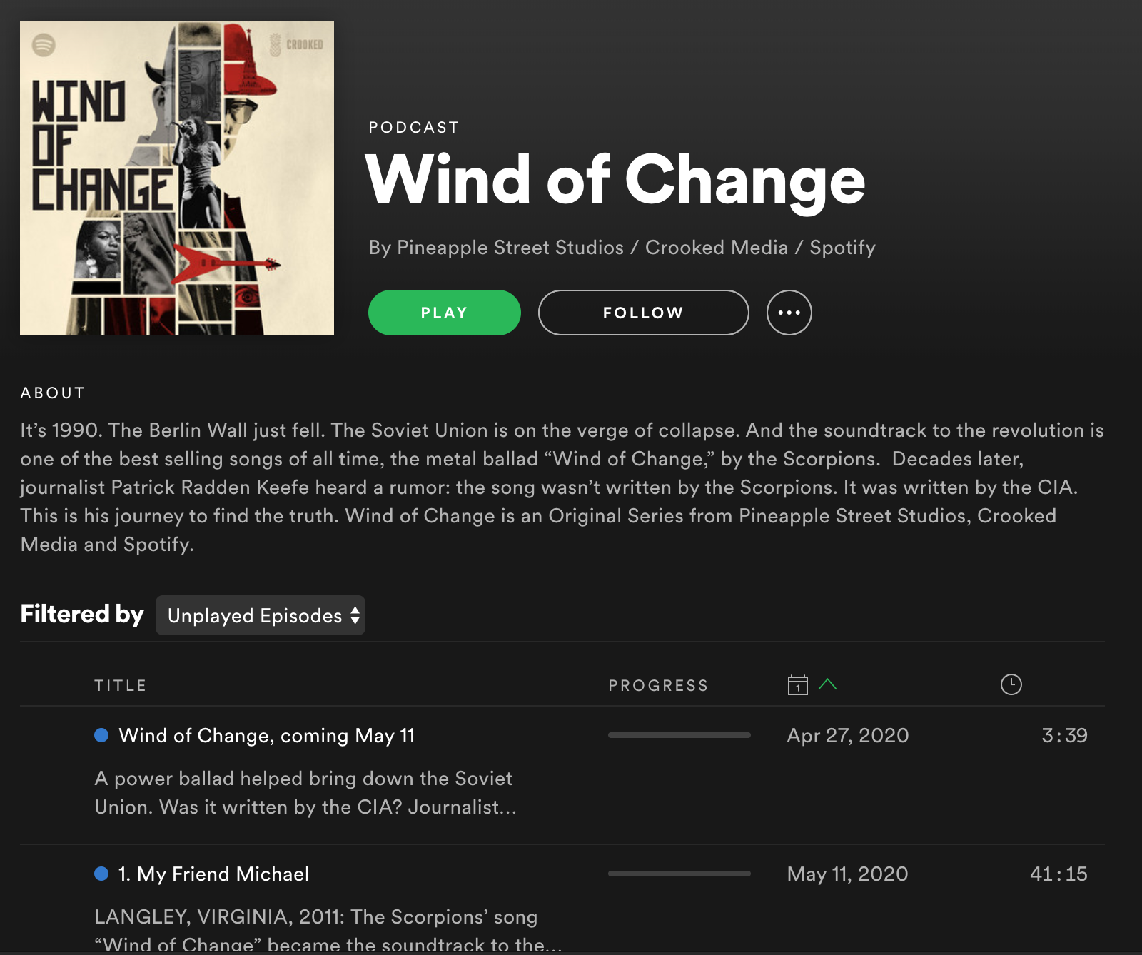 PODCAST: Wind of Change