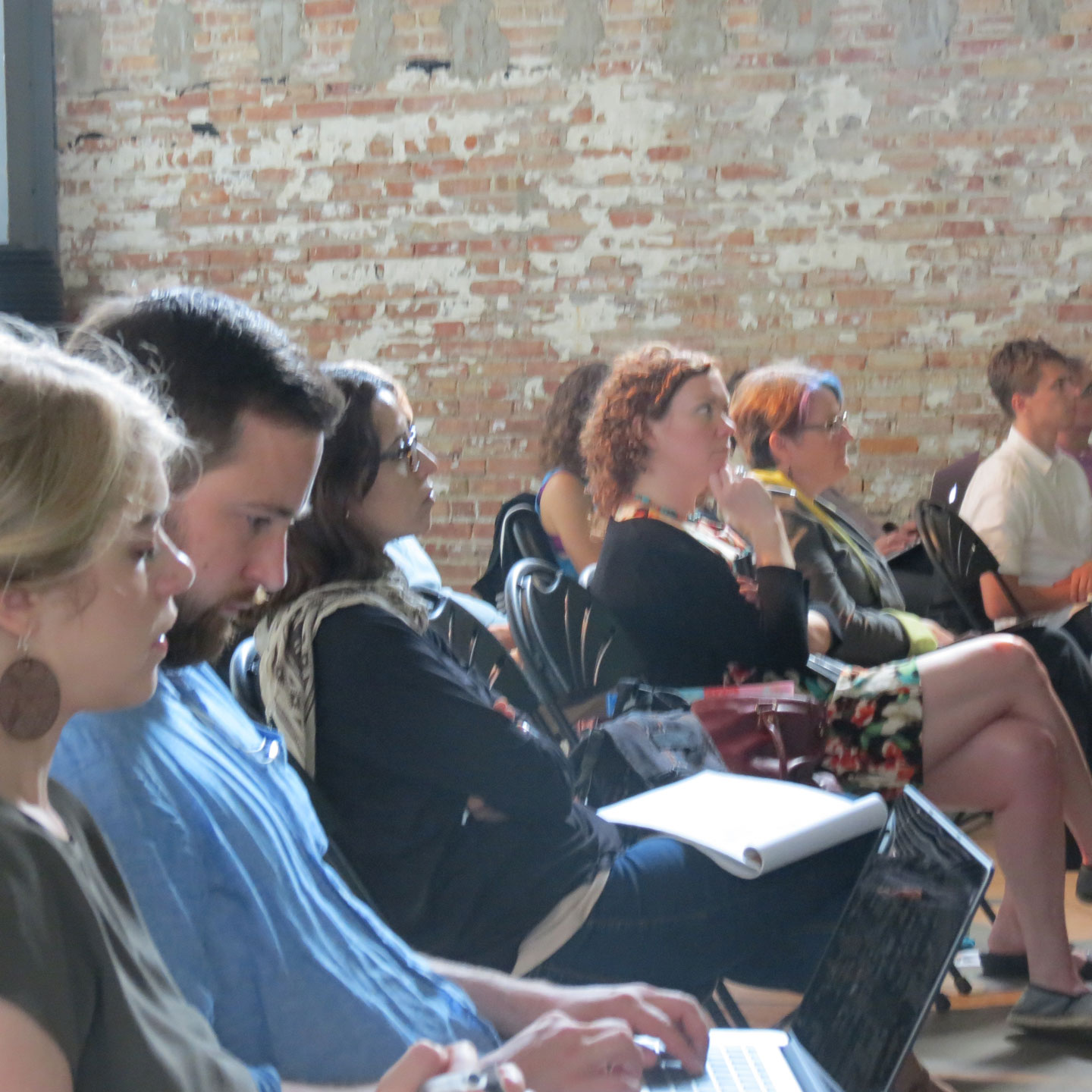 audience members listen at the Salvage 3.0 symposium