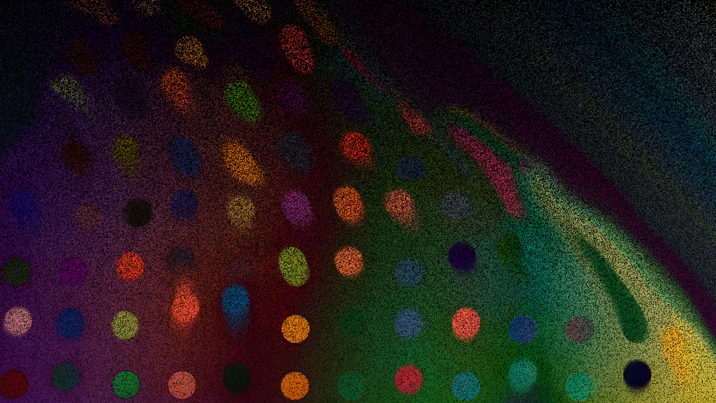 Abstract pattern of colored dots