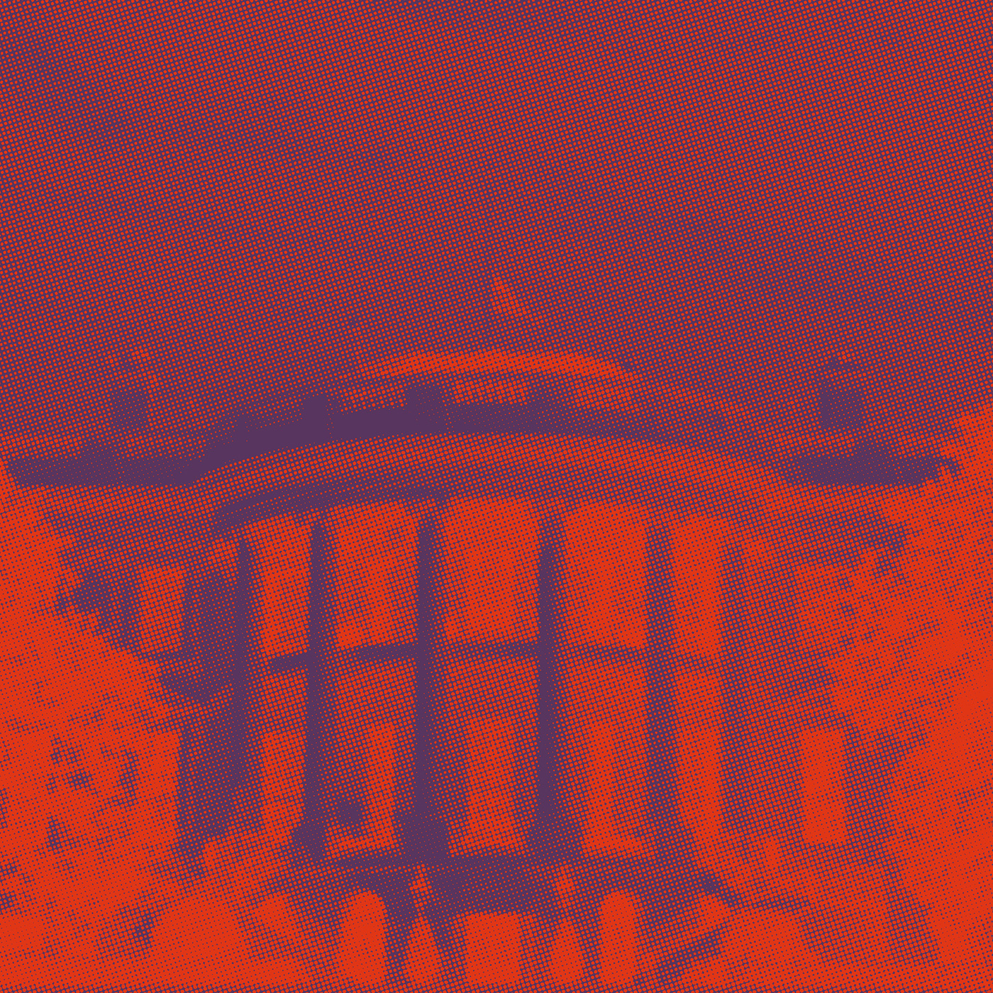 Photo of White House with red gradient filter.